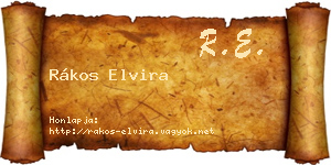 Rákos Elvira névjegykártya